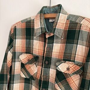Vintage CRAIG NOBEL flannel plaid heavyweight XL shirt